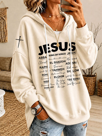Women’s King Of Kings Printed Casual Hoodie