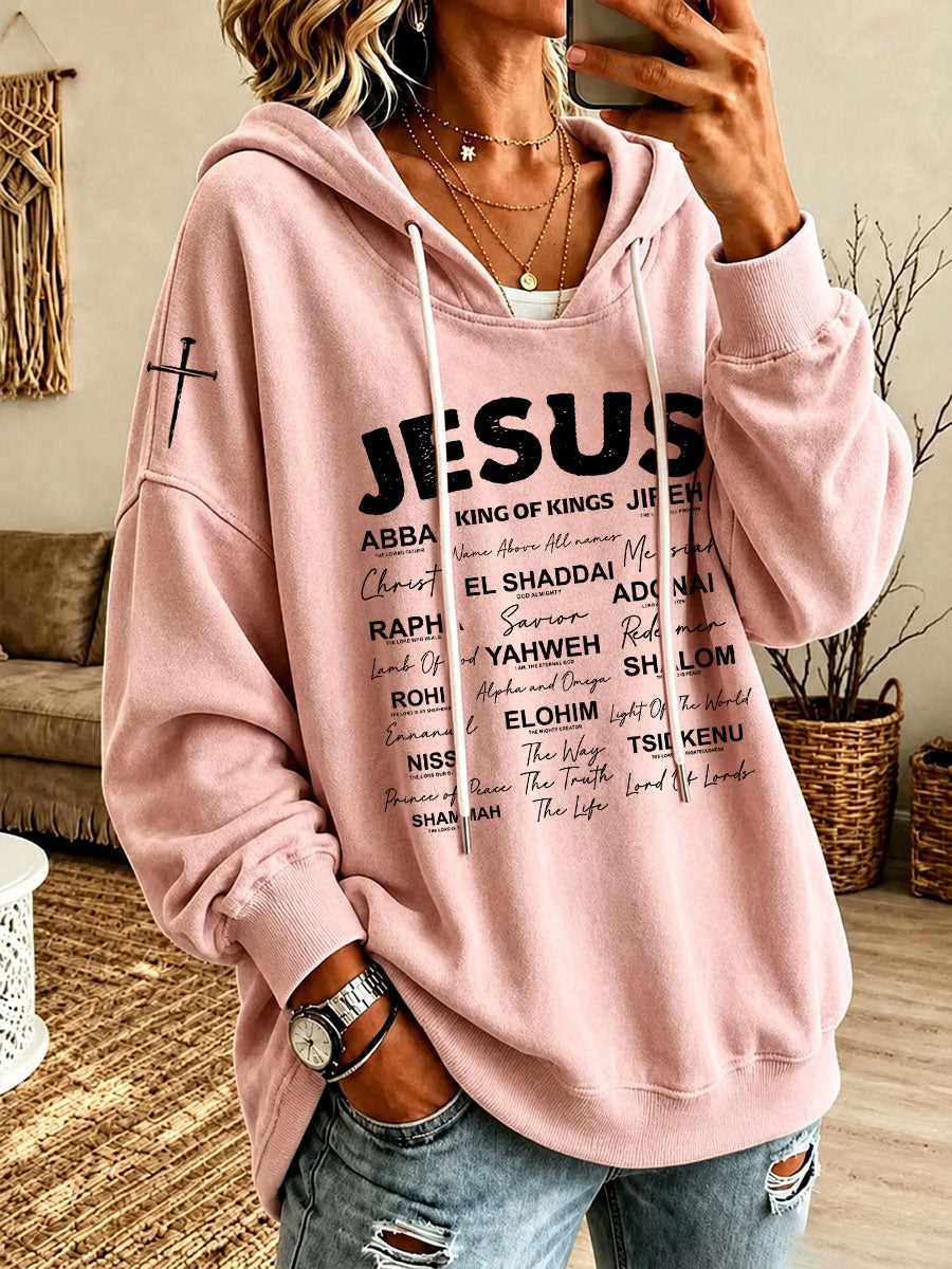 Women’s King Of Kings Printed Casual Hoodie