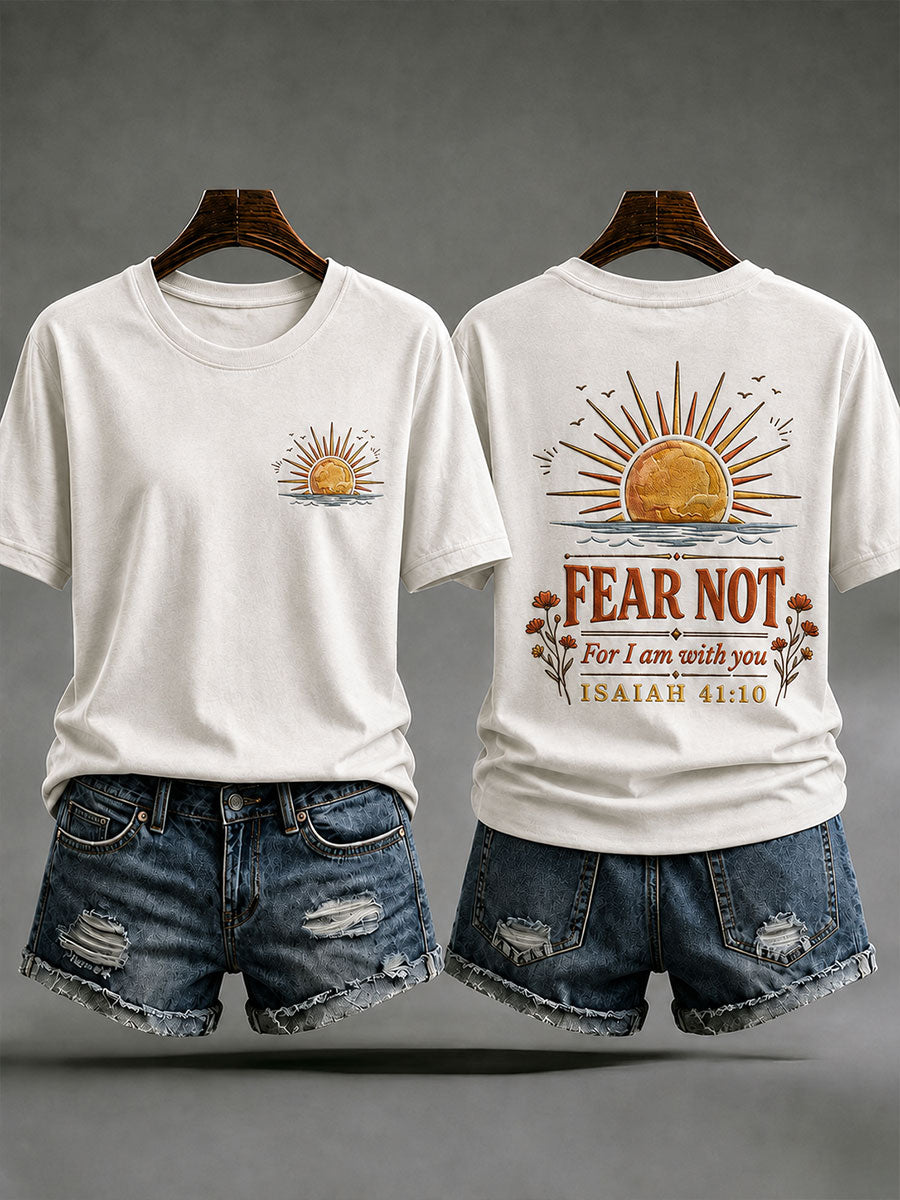Women's 'Fear Not' Isaiah 41:10 Printed Casual T-Shirt