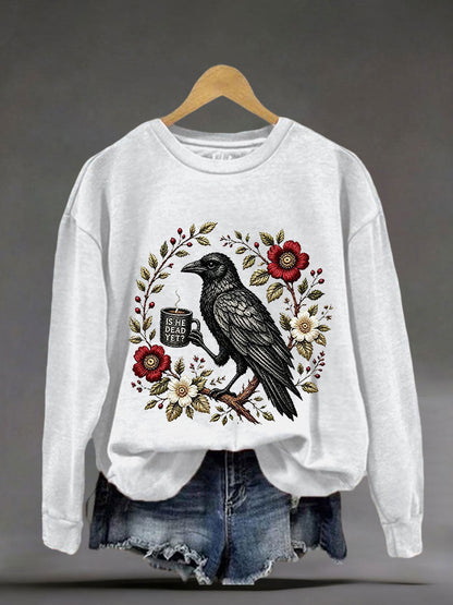 Women’s 'Is He Dead Yet' Printed Casual Sweatshirt