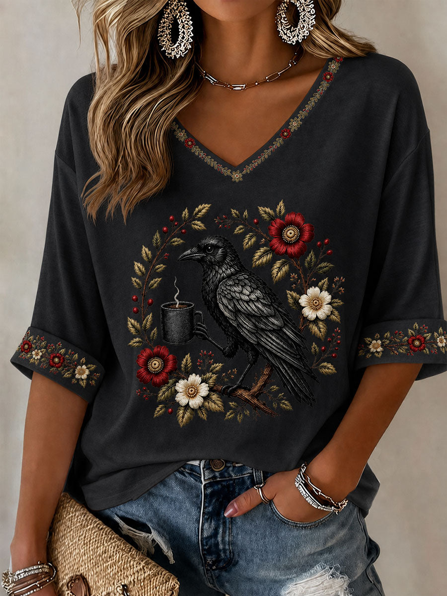 Women’s 'Is He Dead Yet' Printed Casual T-Shirt