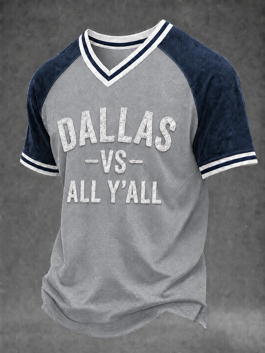 Men's Game Day Football Print Casual T-Shirt