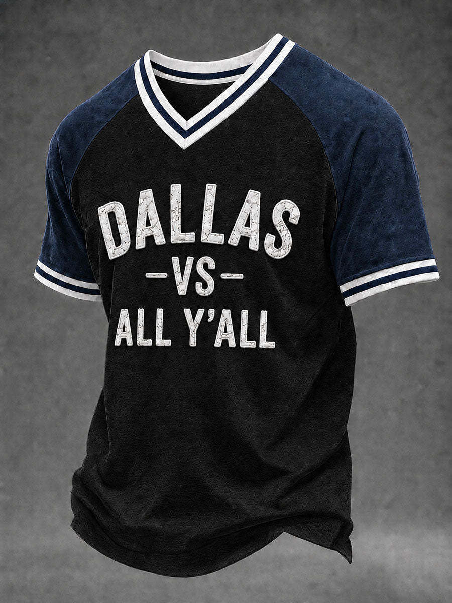 Men's Game Day Football Print Casual T-Shirt