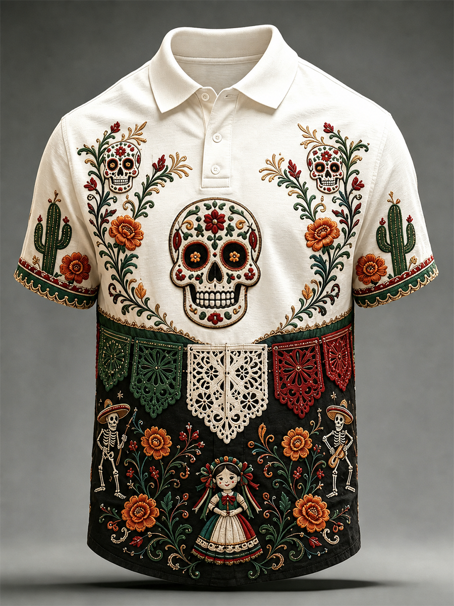 Men's Day Of The Dead Short Sleeve Shirt