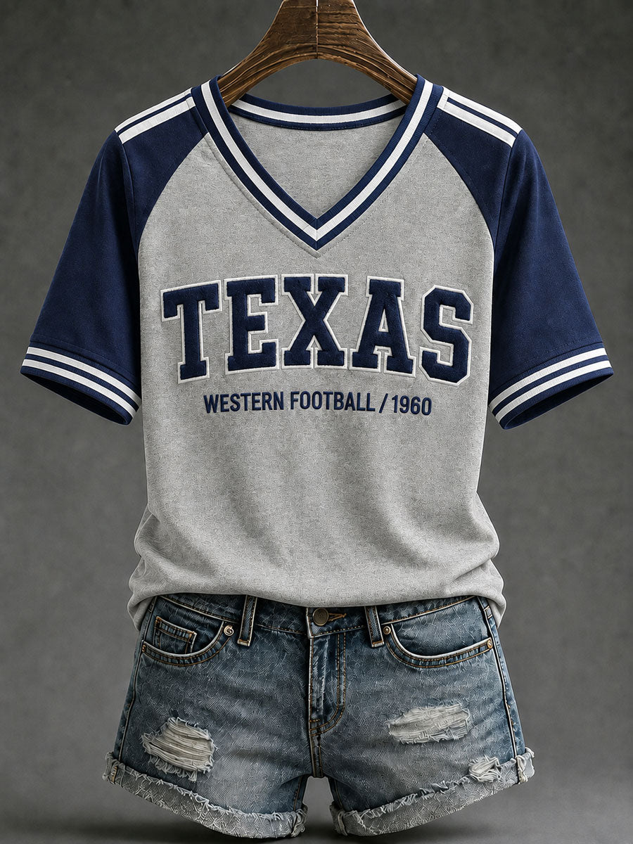 Women's Game Day Football Printed Casual T-Shirt