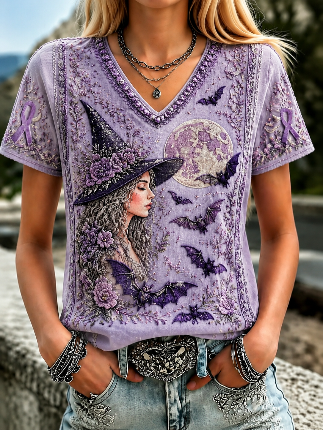 Women's Alzheimer's Awareness Short-sleeved T-shirt