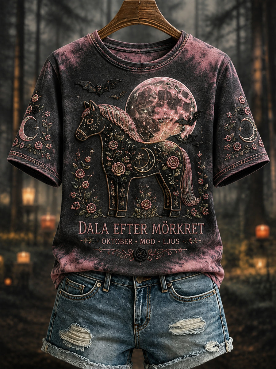 Women's Halloween Breast Cancer Awareness “Dara” T-Shirt