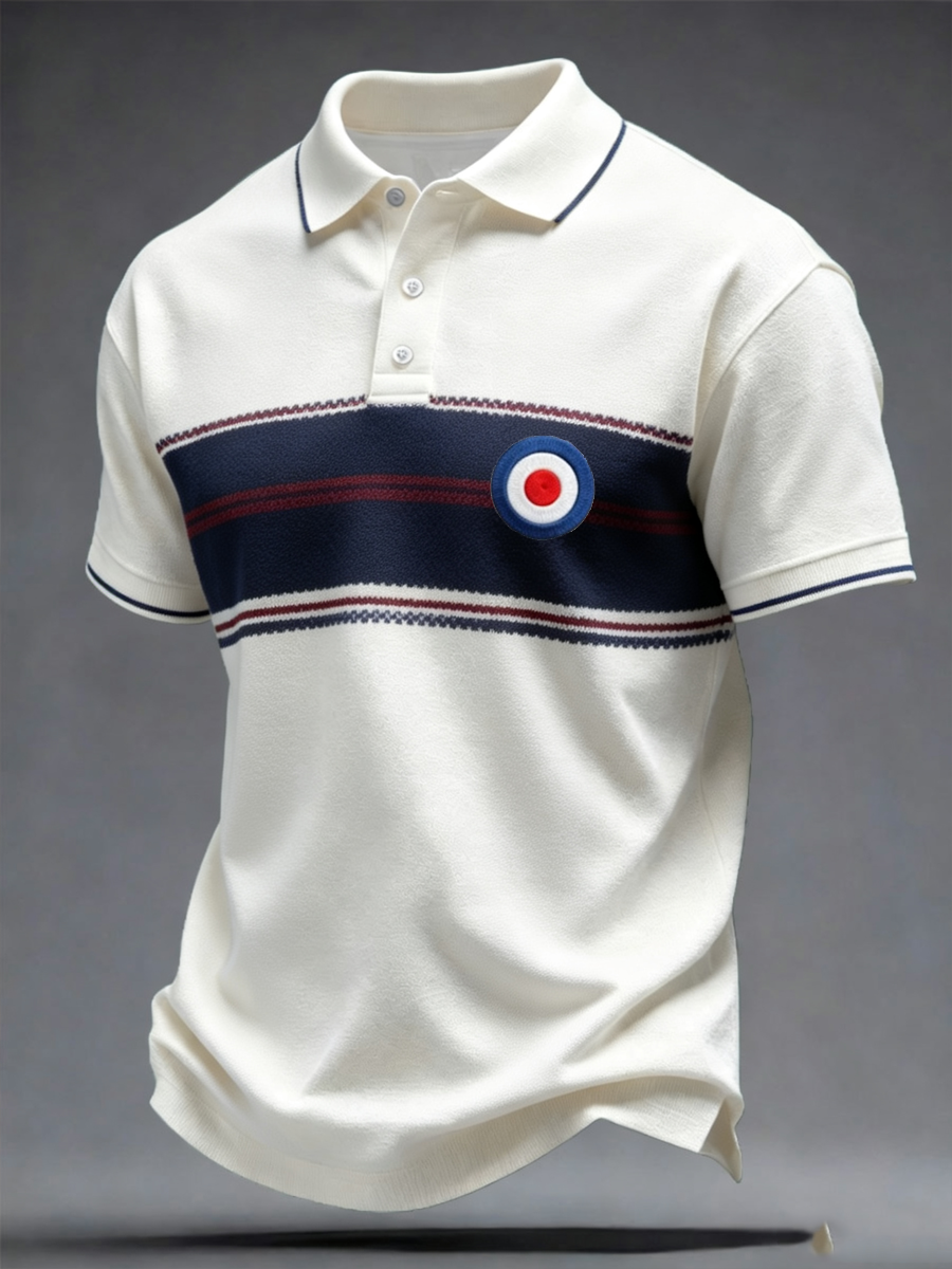 Men's Mods Culture UK Music Lover Business Style Printed polo shirt