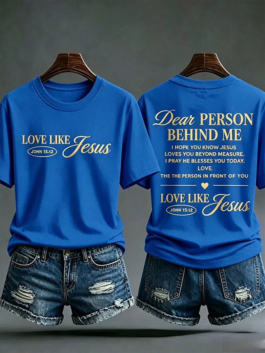 Women's Faith Print Casual T-Shirt