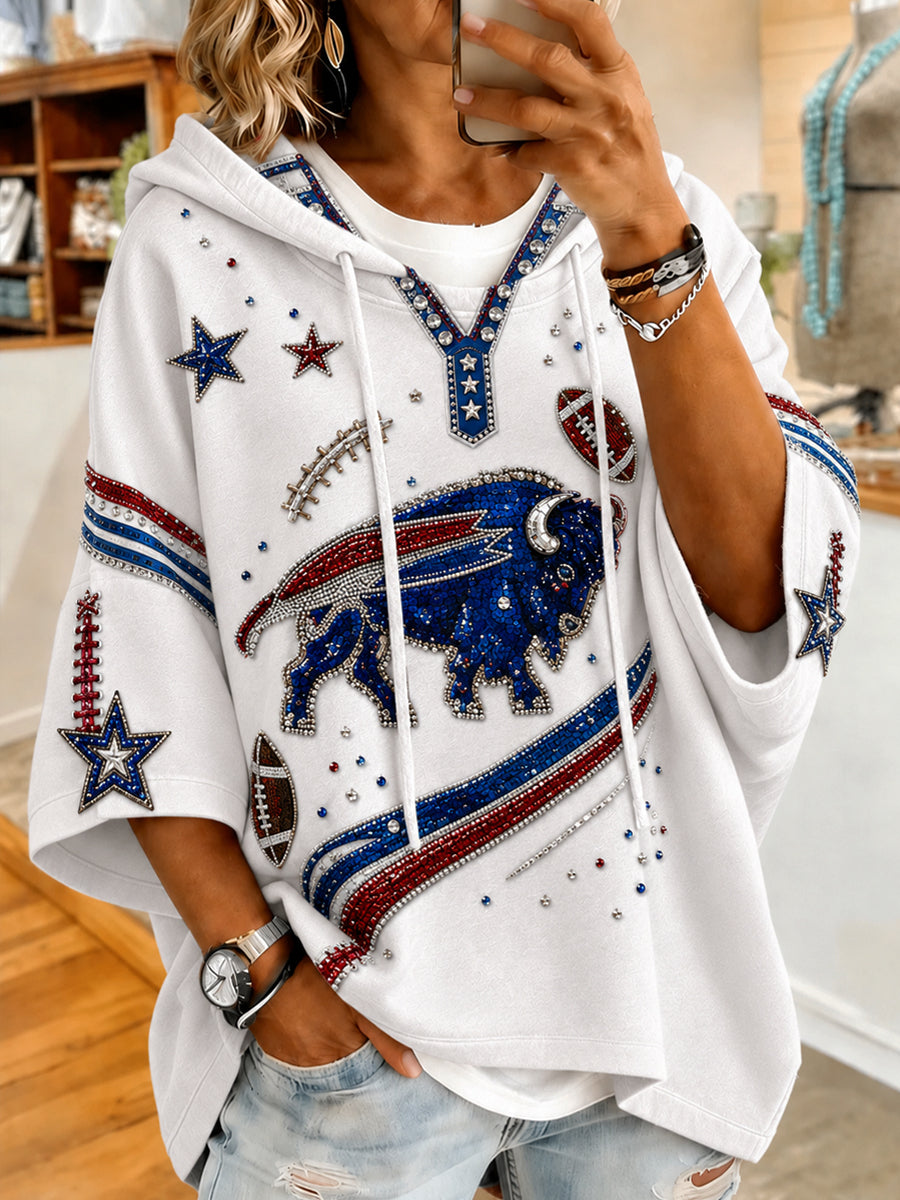 Women's Buffalo Hoodie for Fans