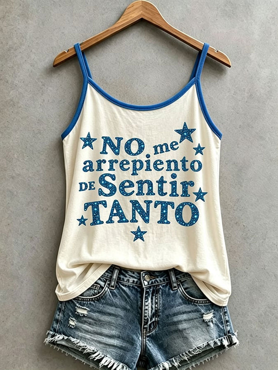 Women's No Me Arrepiento De Sentir Tanto Vest