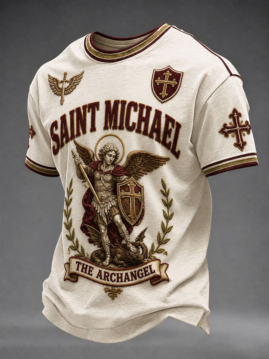 Men's Saint Michael The Archangel Short Sleeves T-shirt