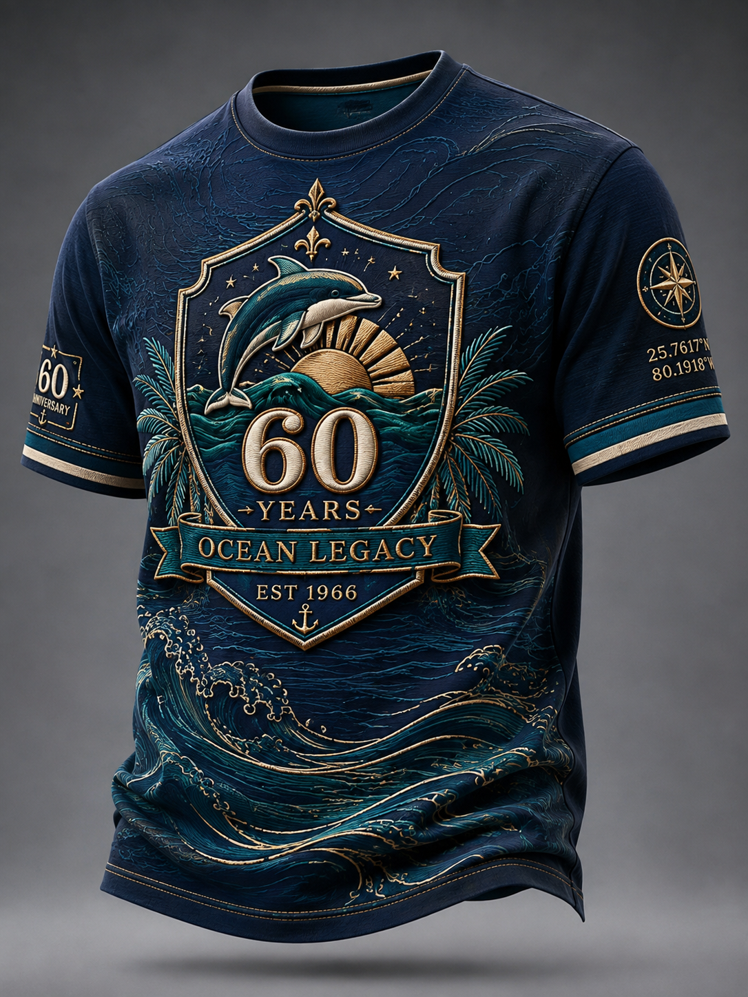 Men's Miami Dolphins Short Sleeves T-Shirt