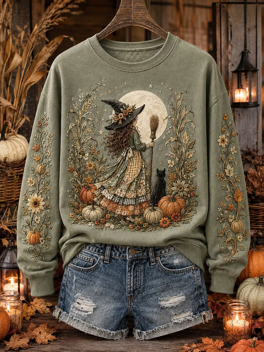 Women's Halloween Regular Sweatshirt