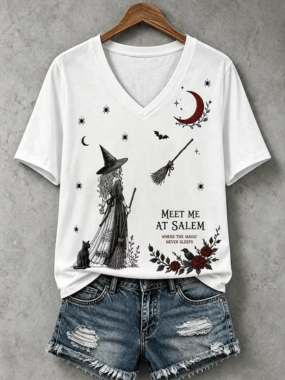 Women's Meet Me At Salem Short-sleeved T-shirt