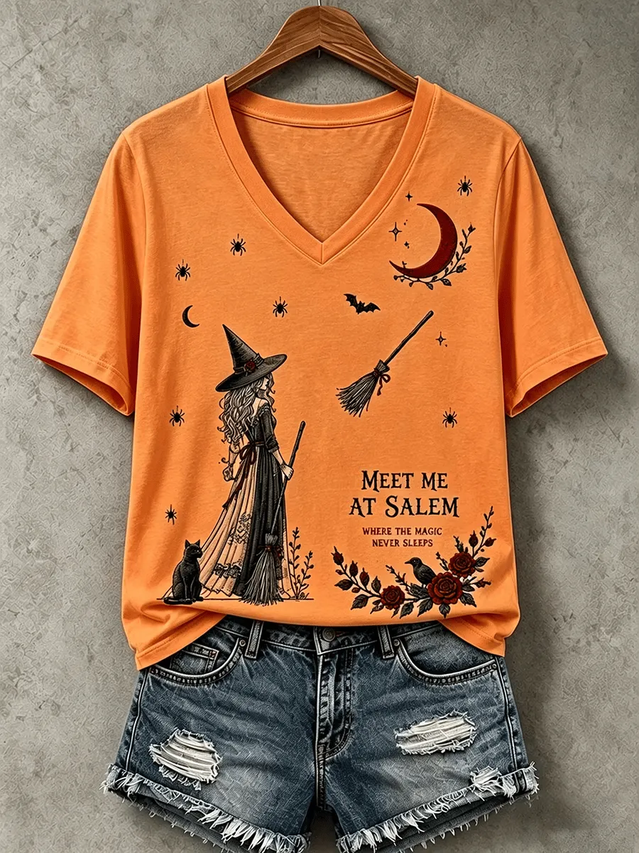 Women's Meet Me At Salem Short-sleeved T-shirt
