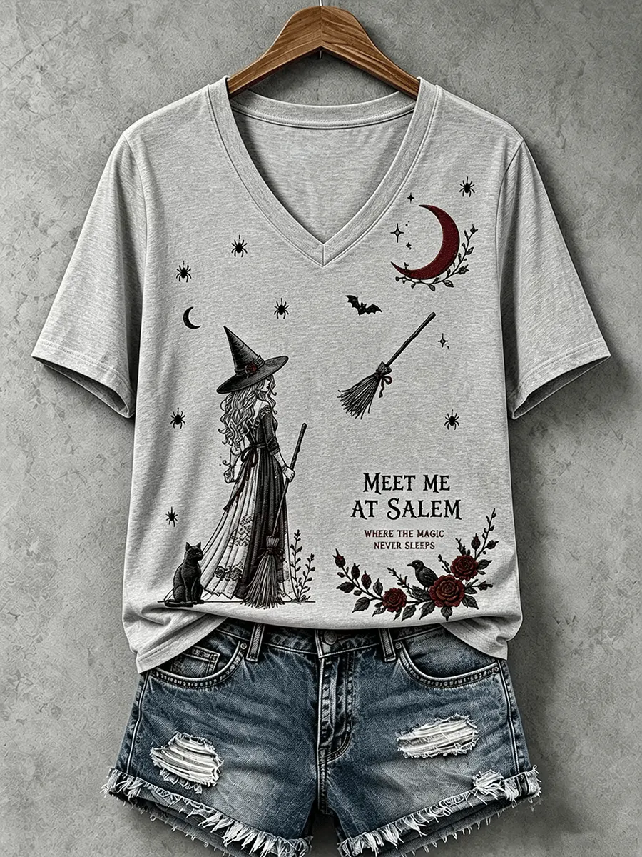 Women's Meet Me At Salem Short-sleeved T-shirt