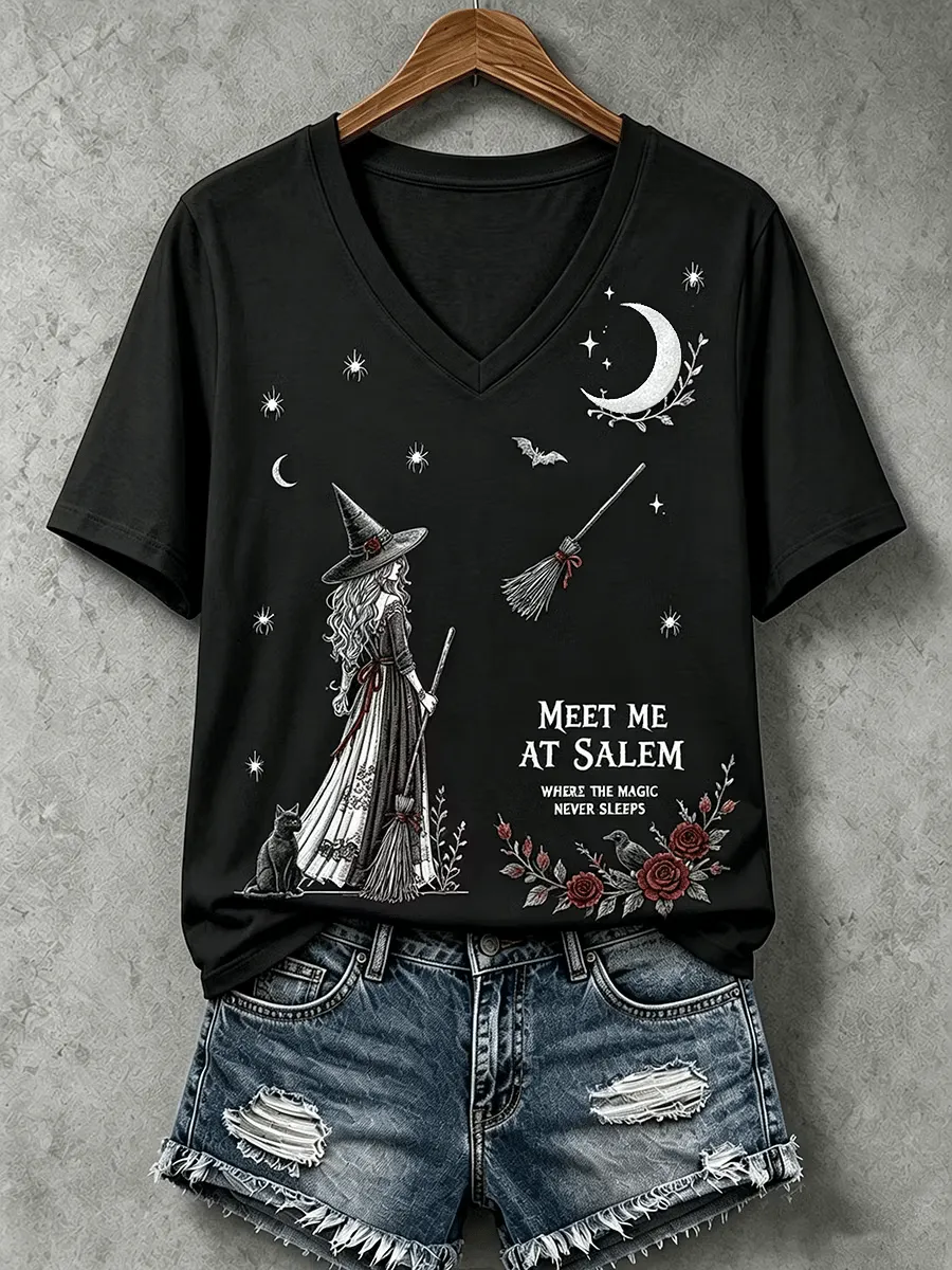 Women's Meet Me At Salem Short-sleeved T-shirt