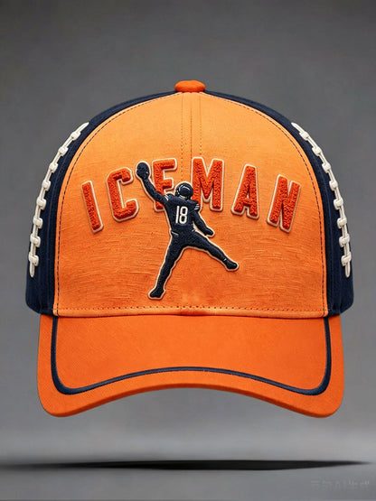 Unisex Chicago Football Lover Bear Art Printed Hat