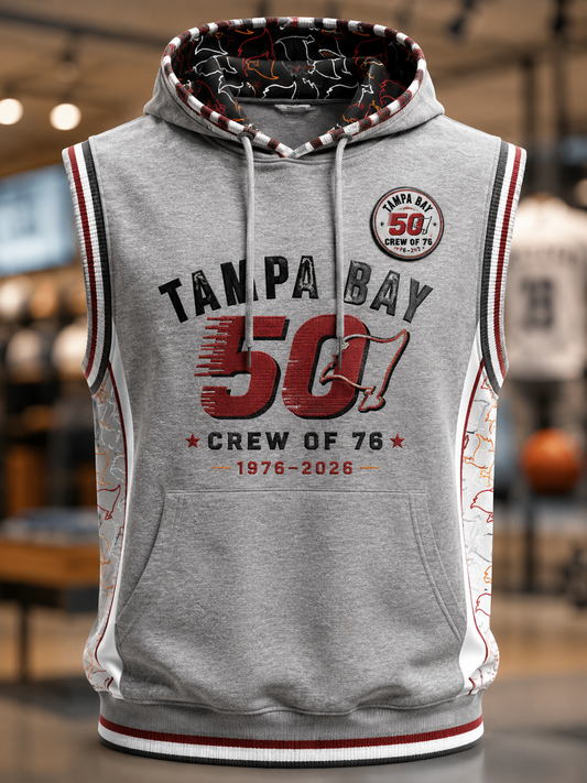 Tampa Bay Buccaneers Unisex Casual Hooded Tank Top