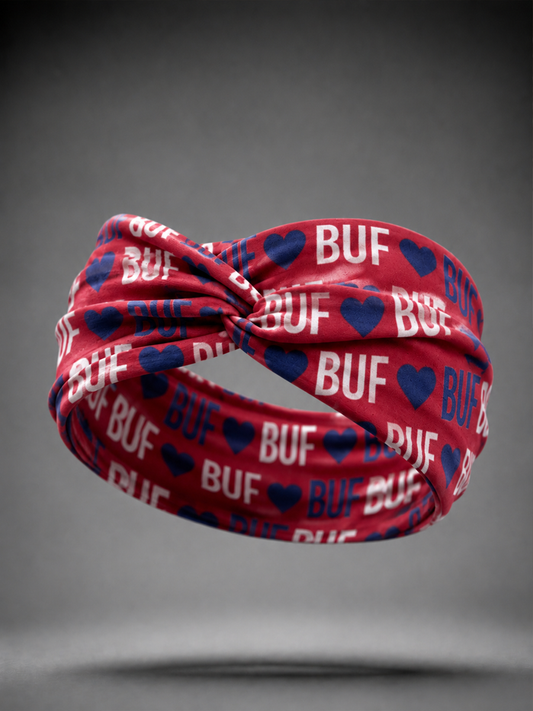 Crisscross-knot headband for rugby fans
