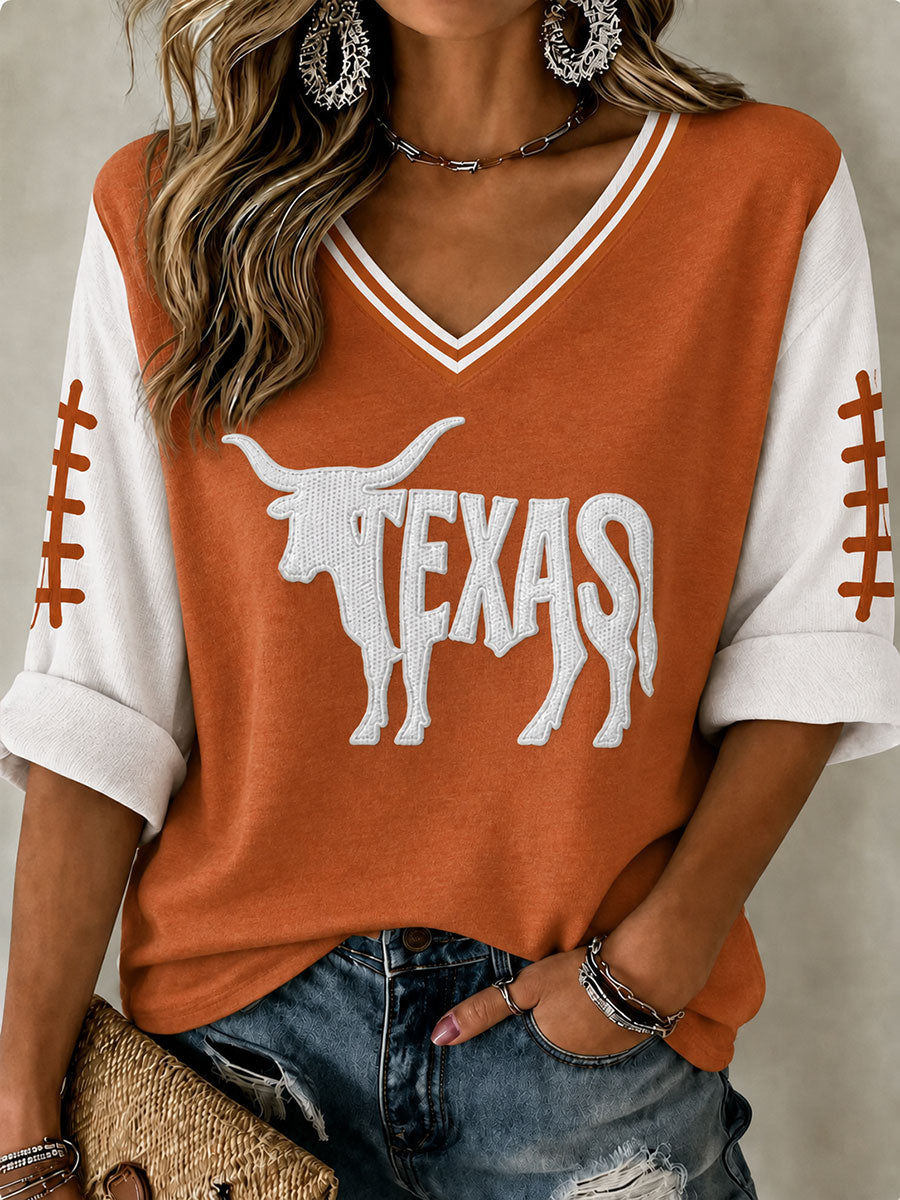 Women's Game Day Football Printed Casual T-Shirt