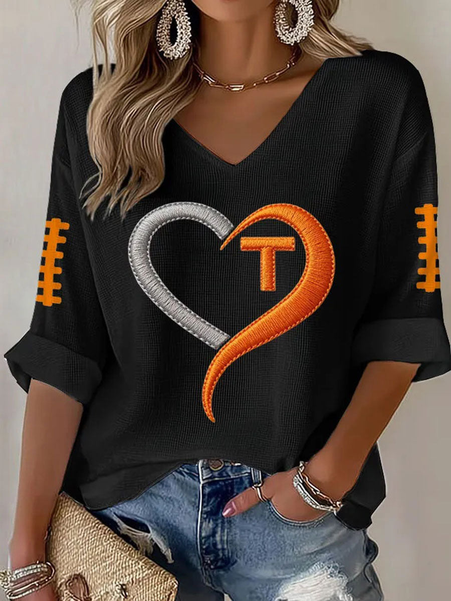 Women's Game Day Football Printed Casual T-Shirt