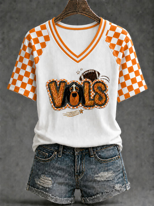 Women's Game Day Football Printed Casual T-Shirt