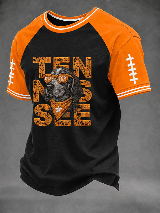 Men's Game Day Football Print Casual T-Shirt