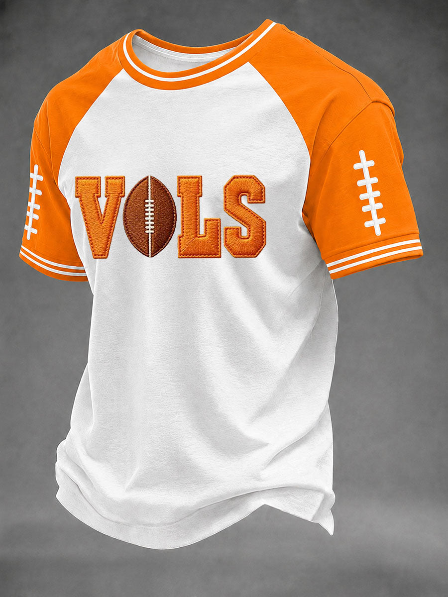 Men's Game Day Football Print Casual T-Shirt