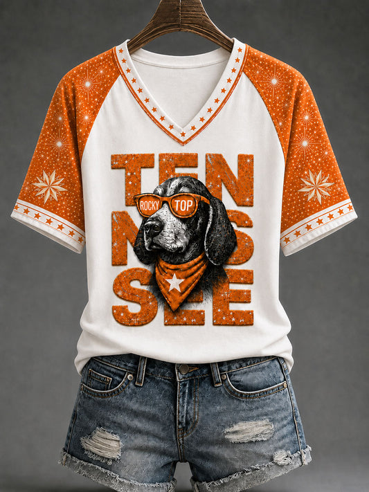 Women's Game Day Football Printed Casual T-Shirt