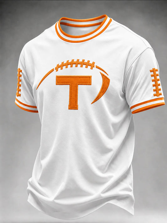 Men's Game Day Football Print Casual T-Shirt