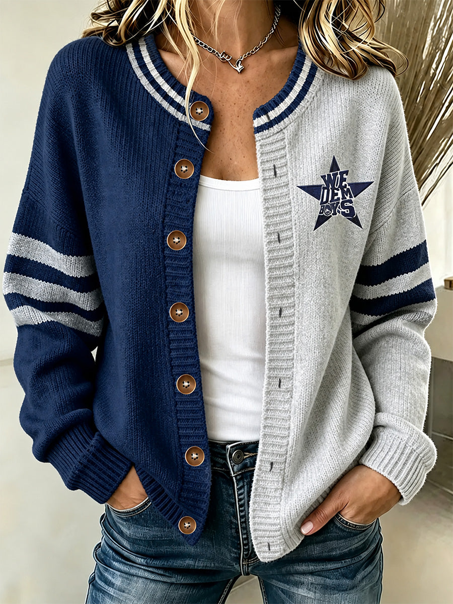 Women's Football Gameday Gift For Football Fans Casual Cardigan