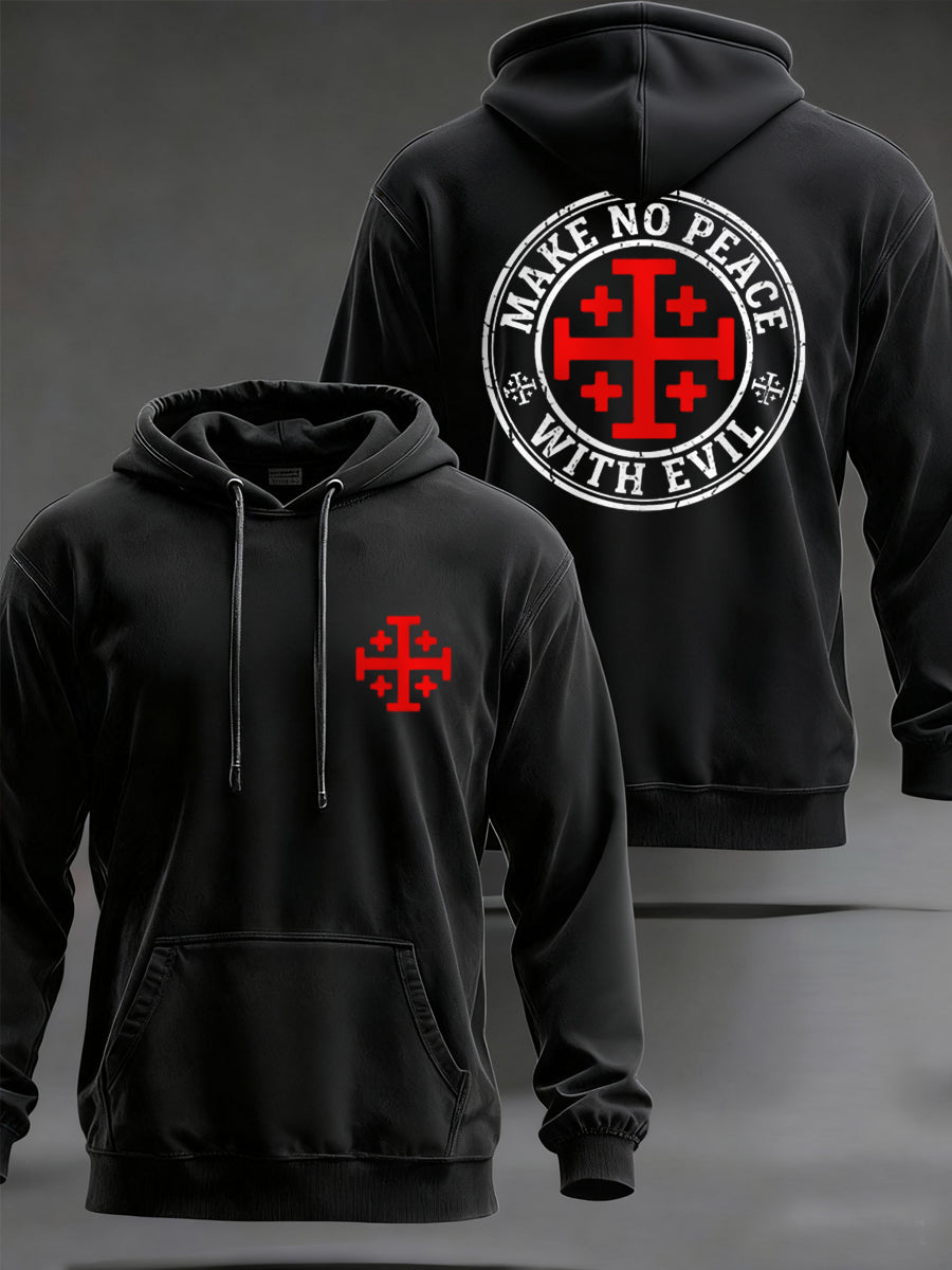Men's Make No Peace With Evil Graphic Hoodie