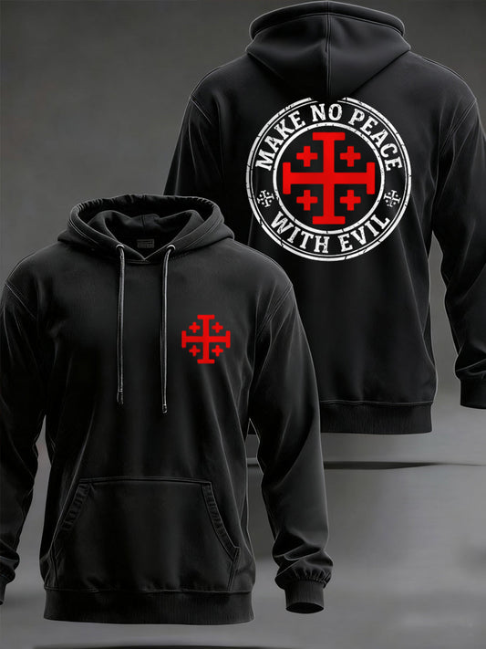 Men's Make No Peace With Evil Graphic Hoodie