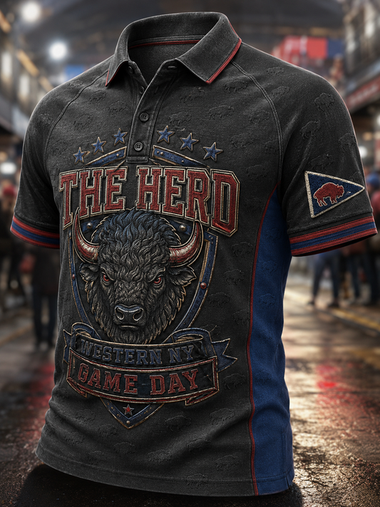 Men's Buffalo Bills Art Print Polo Shirt
