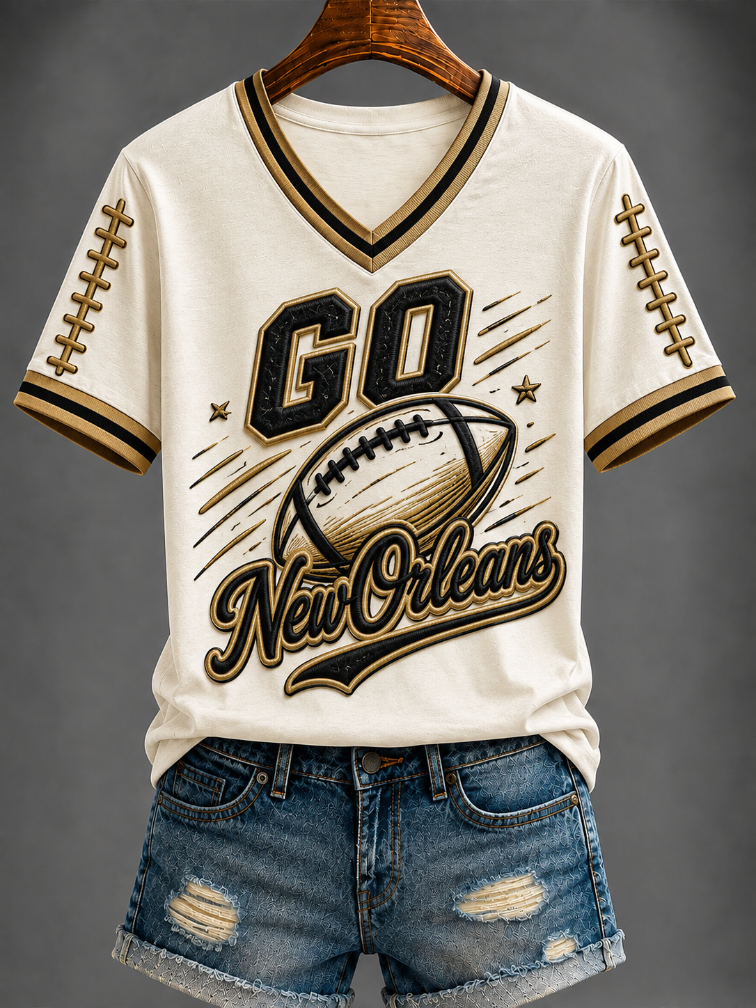 Women's Football Short-sleeved T-shirt