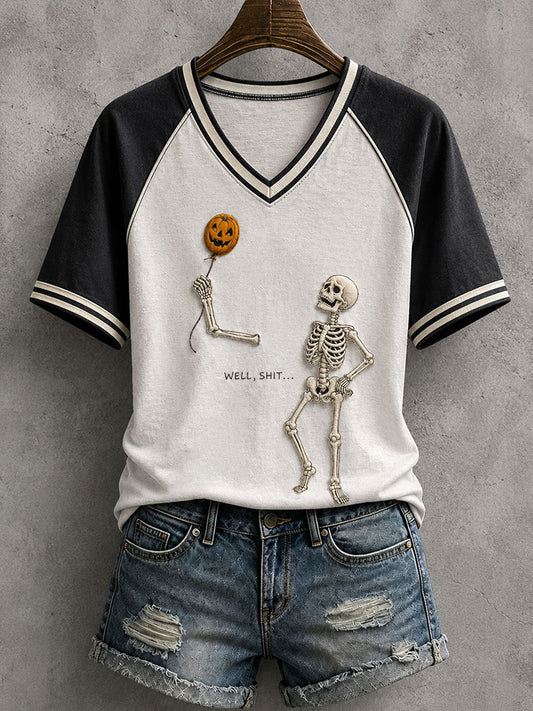 Women's Well Shit Skull T-Shirt