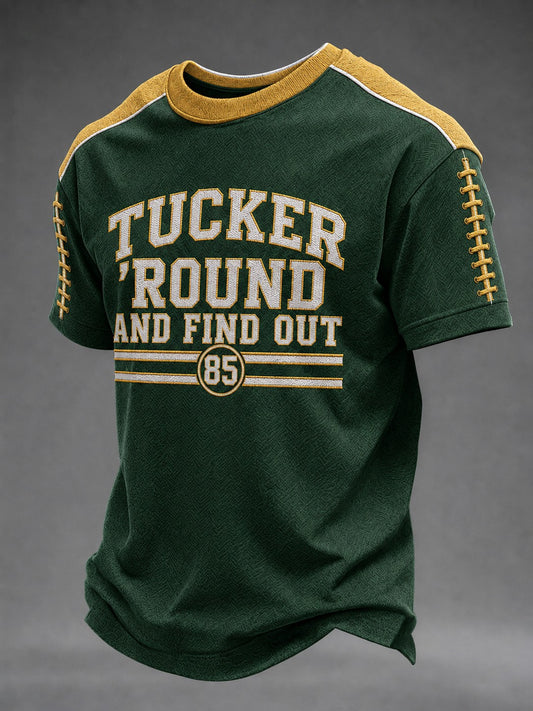 Men's Football Printed T-shirt