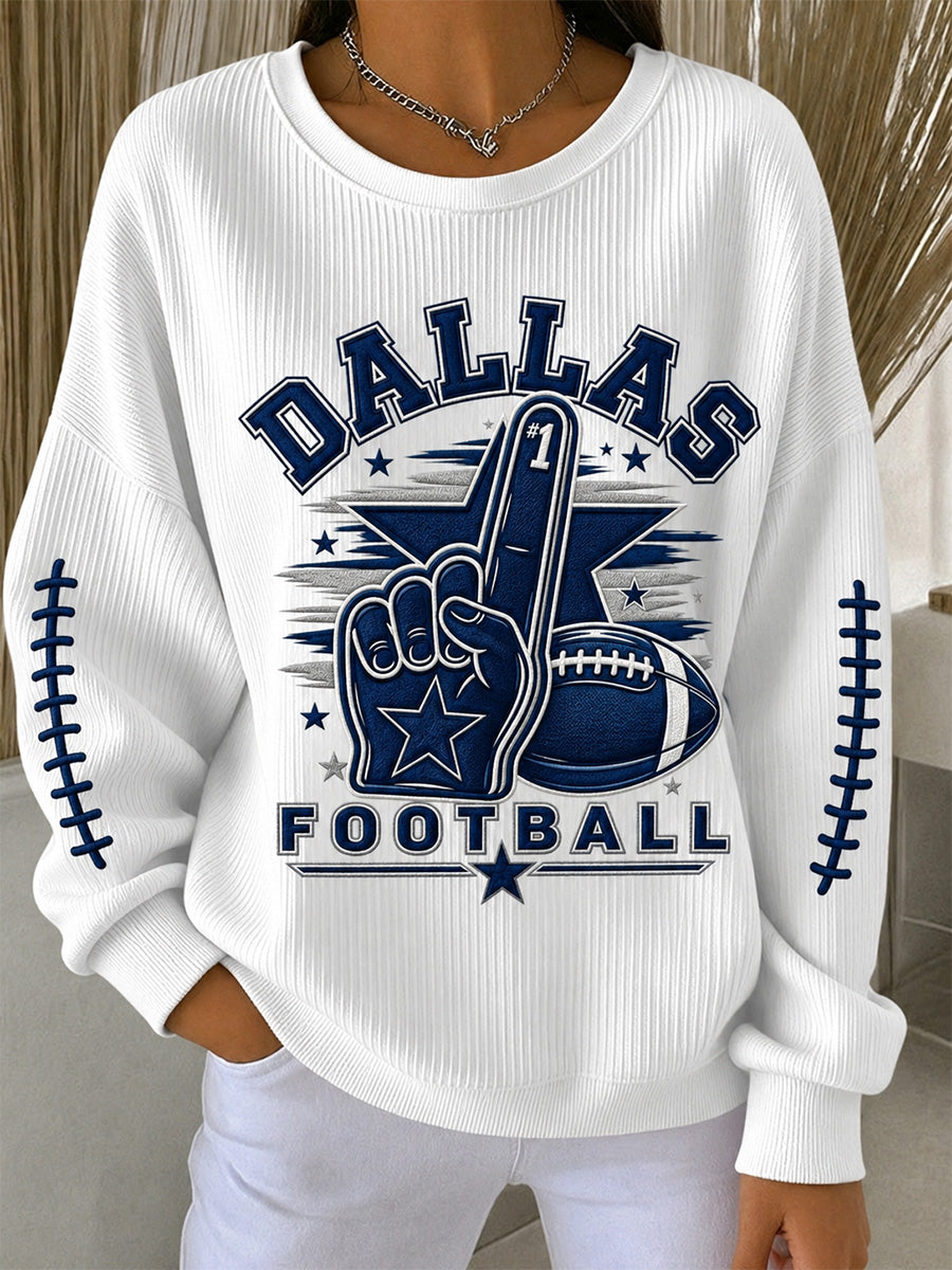 Women's Football Gameday Gift For Football Fans Casual Sweatshirt