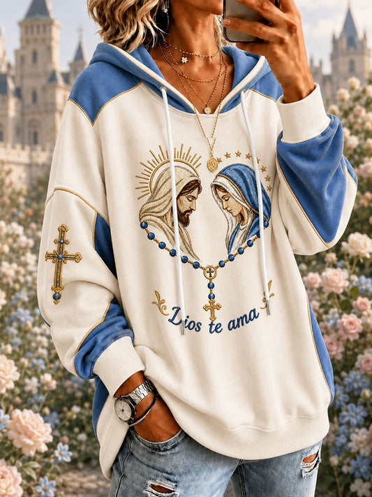 Women's Jesus and Virgin Mary Christian Hoodies