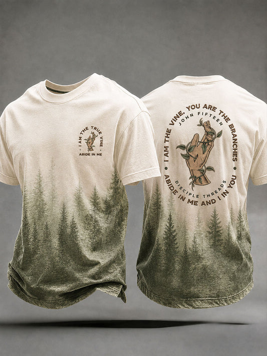 Men's John 15:5 Christ Faith T-shirt