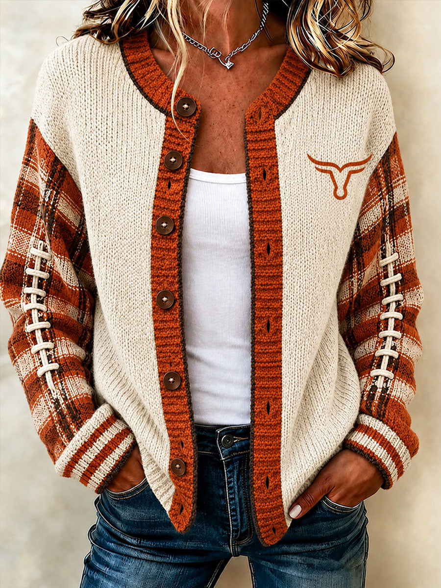 Women's Game Day Football Print Casual Jacket