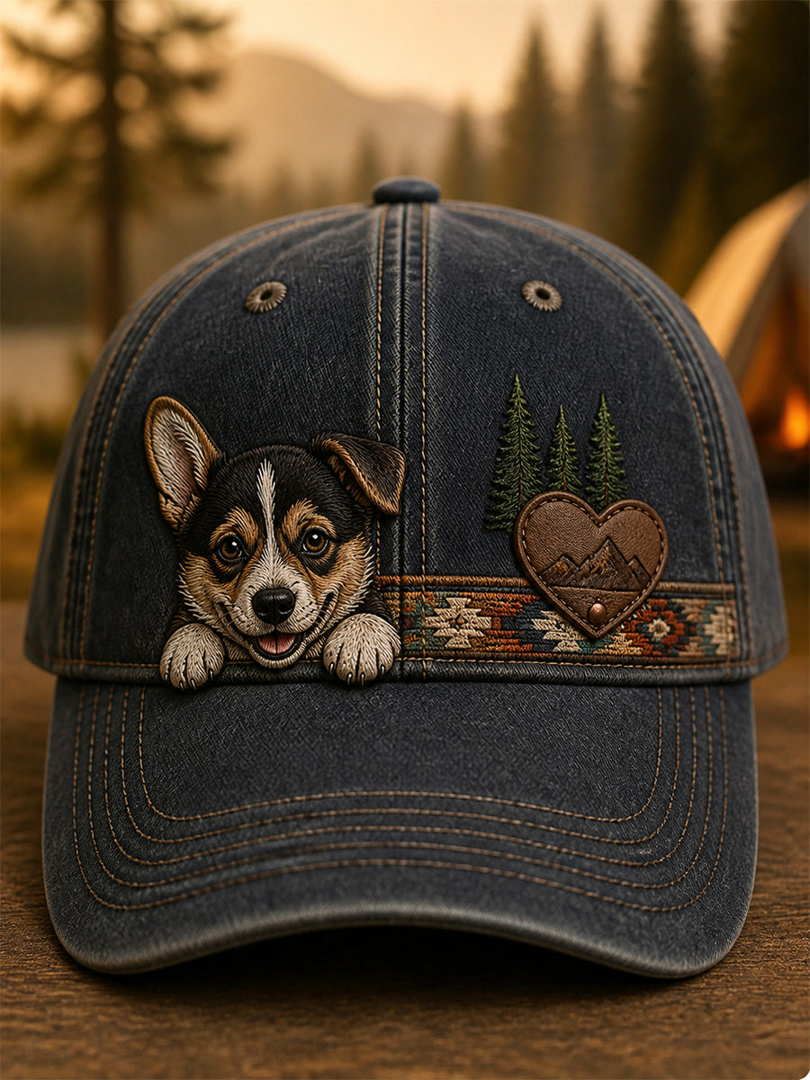 Unisex Retro Animal Art Print Casual Hat