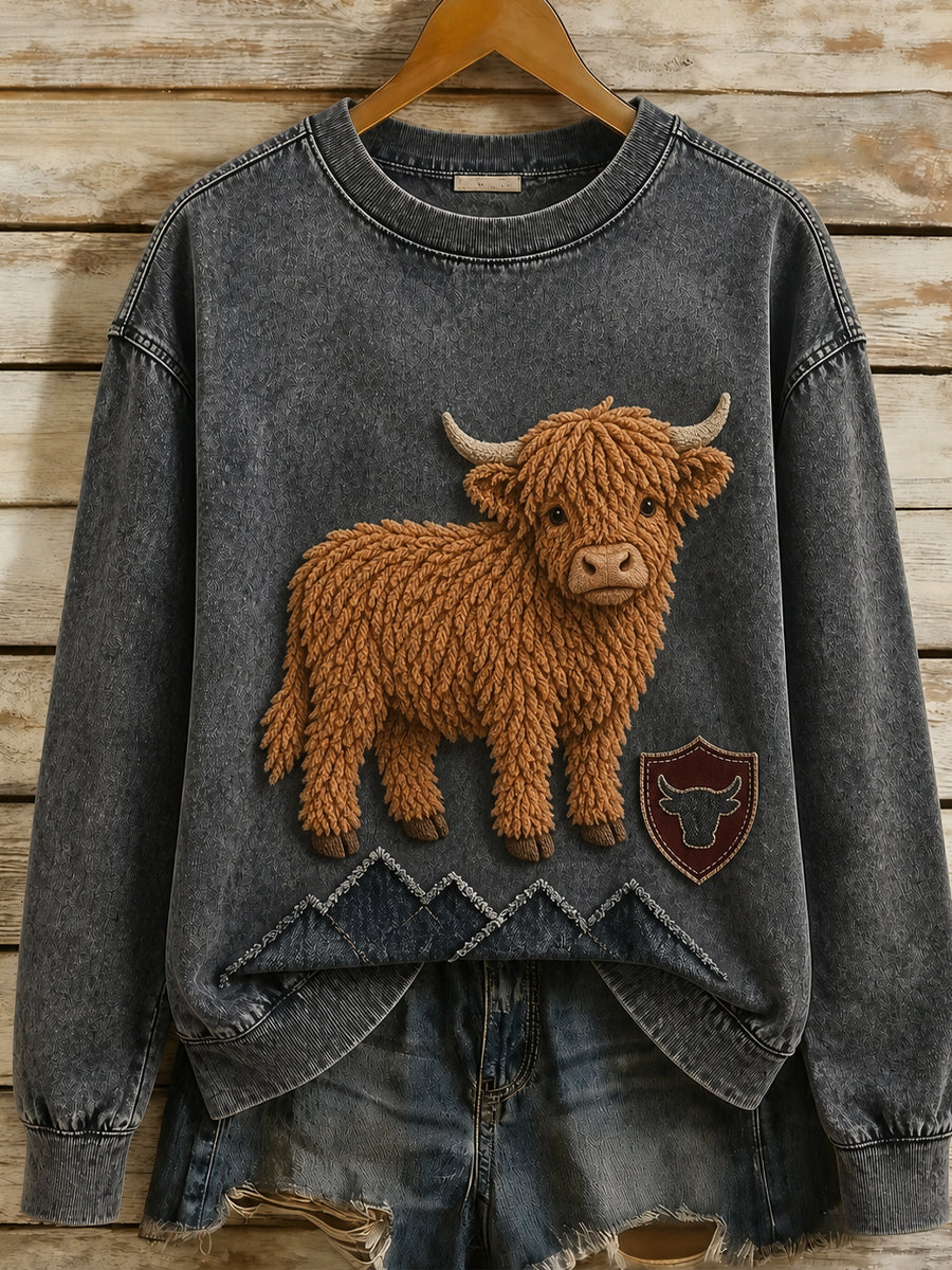 Retro Animal Print Casual And Comfortable Sweatshirt