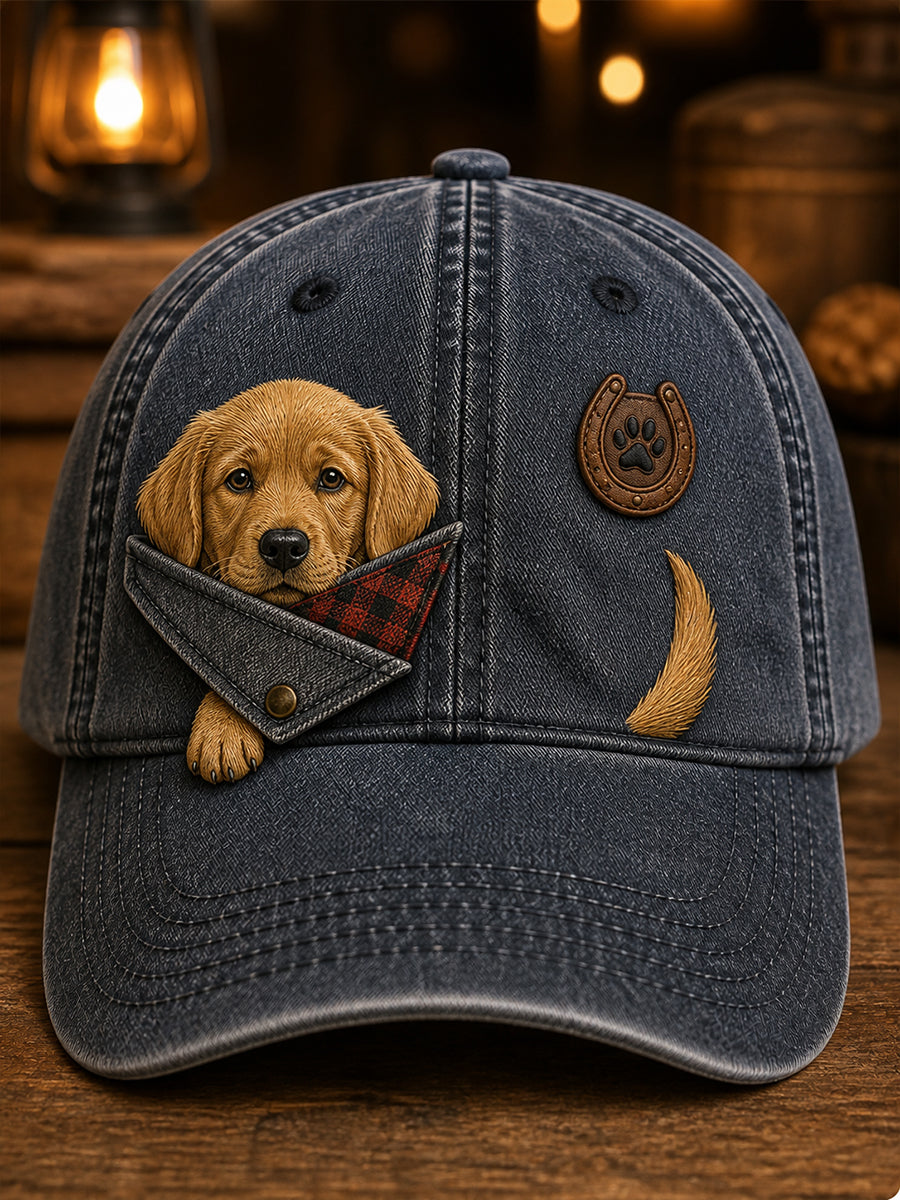 Unisex Retro Animal Art Print Casual Hat