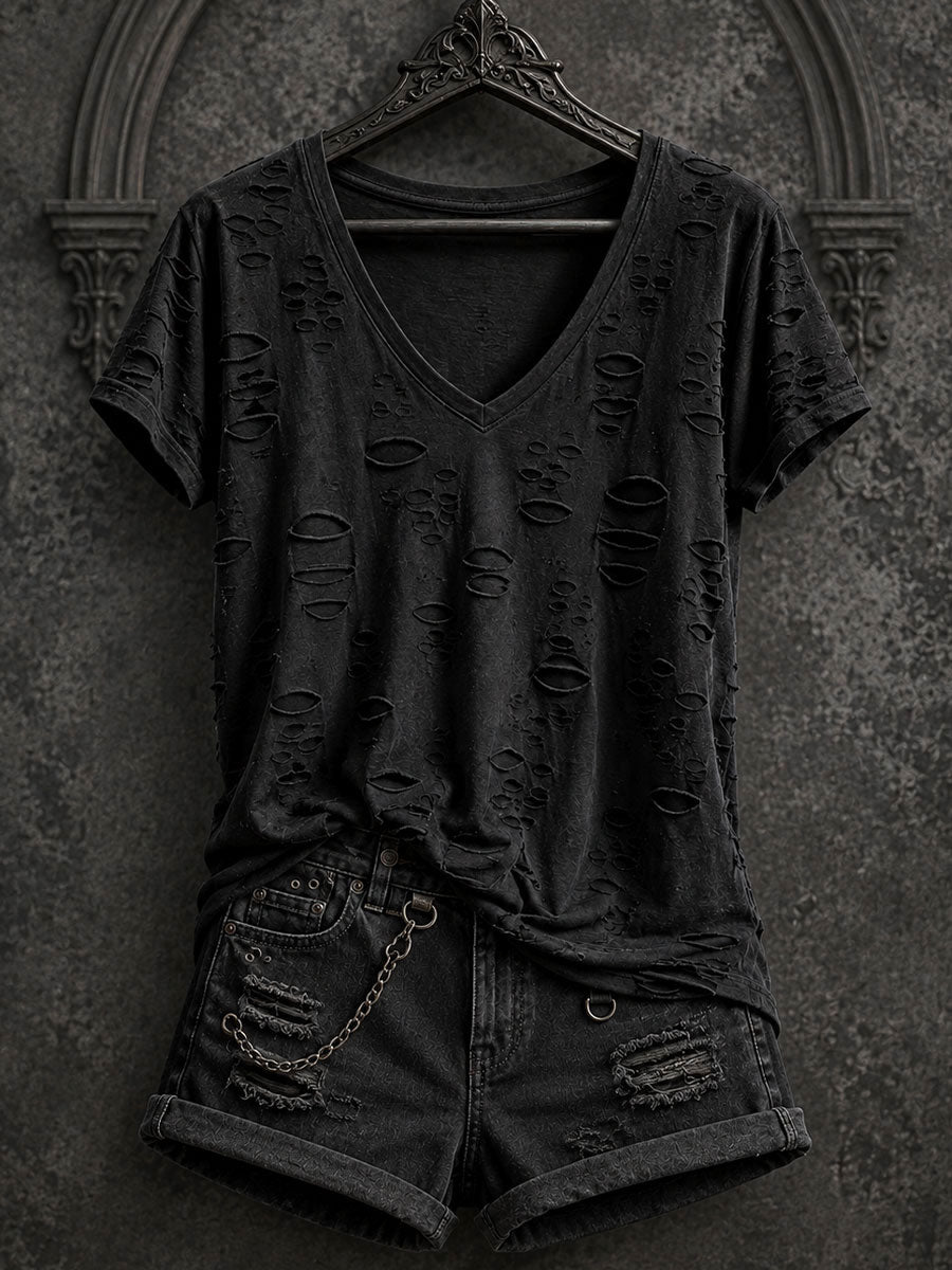 Women's Gothic V-neck T-shirts