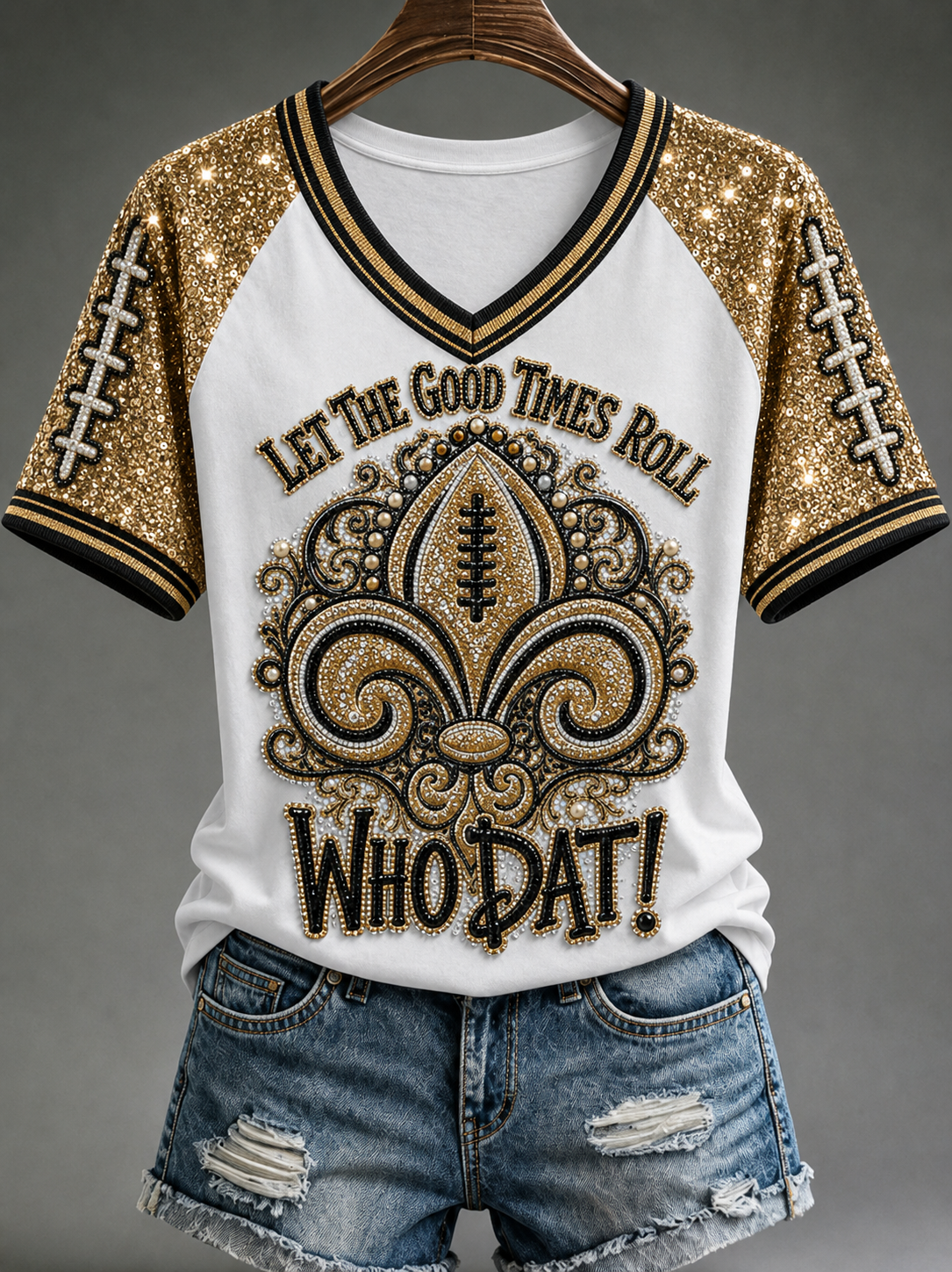 Women's V-neck off-shoulder short-sleeved T-shirt