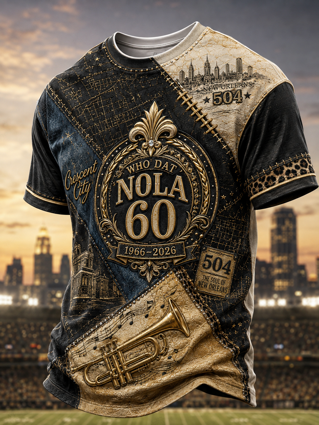 Men's New Orleans Saints Short Sleeves T-Shirt