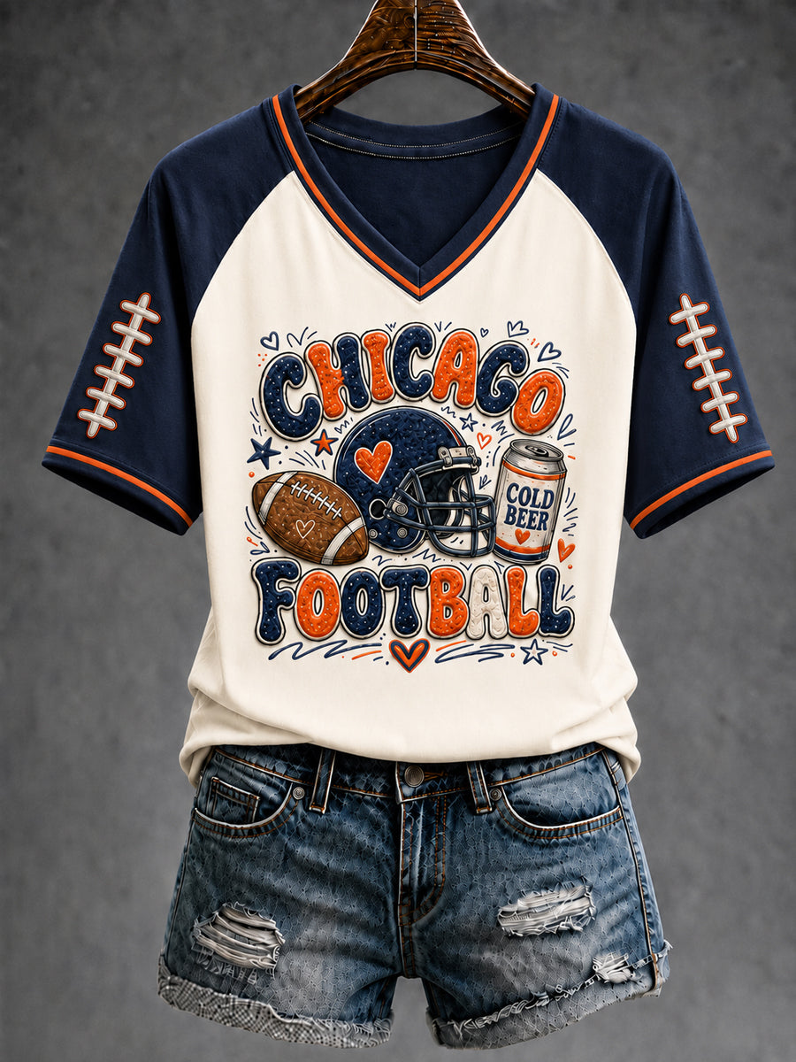 Women's Football Gameday Gift For Football Fans Short Sleeve T-shirt
